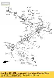 Here you can order the fork-shift from Kawasaki, with part number 13140S017: