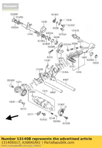 Kawasaki 13140S017 fork-shift - Bottom side