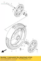 5411108F20019, Suzuki, roue, fr (17m / cx suzuki sv  gsf bandit u gsxr u3 s sa x xu2 anniversary sua su u2 gsx f a ua xu3 sf gsx600f gsx750f gsf650nsnasa sv650ns sv650nsnasa sv650sa sv650s 650 600 750 , Nouveau