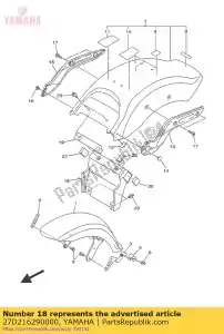 yamaha 27D216290000 guardia, barro - Lado inferior