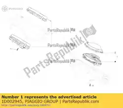 Aquí puede pedir grupo de instrumentos de Piaggio Group , con el número de pieza 1D002945:
