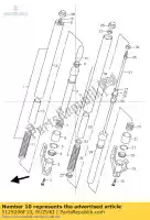 5129206F10, Suzuki, gomma, tappo suzuki tr 50 1998 1999 2000, Nuovo