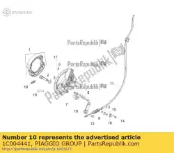 Here you can order the leva attuazione freno from Piaggio Group, with part number 1C004441: