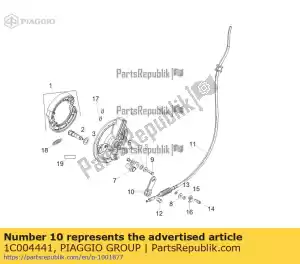 Piaggio Group 1C004441 leva attuazione freno - Bottom side