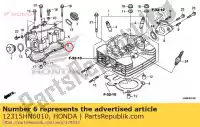 12315HN6010, Honda, pakking, hoofddeksel honda trx250ex sporttrax sportrax trx250x trx250tm trx250tm1 250 , Nieuw