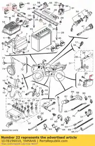 yamaha 1D78196010 retificador e regulador - Lado inferior