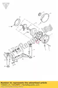 triumph T3660114 joint en mousse - La partie au fond