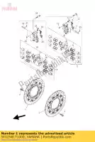 5YU2581T1000, Yamaha, remschijf voor yamaha mt 1670 2007 2008 2009, Nieuw