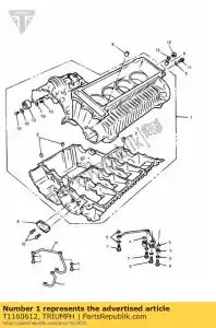 triumph T1160612 kit de cárter - Lado inferior