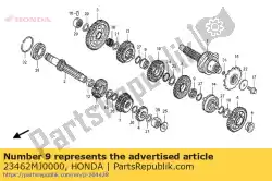 Here you can order the collar, spline, 28x11. 6 from Honda, with part number 23462MJ0000: