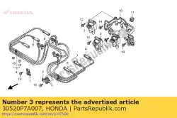 Aquí puede pedir bobina comp., encendido de Honda , con el número de pieza 30520P7A007: