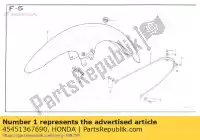 45451367690, Honda, ?illet, fil honda (a) general export kph england cb pa mb5 (z) netherlands r nc21-100 (g) japan riii nc24-102 (j) japan xl 50 100 125 400 1971 1972 1973 1974 1975 1976 1977 1978 1979 1980 1981 1982 1986 1988 2001 2002 2003 2004 2005 2006, Nouveau