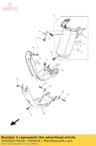 yamaha 5KN282570000 hook 1 - Bottom side