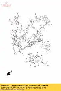 yamaha 1B9F14850000 amortyzator, guma 1 - Dół