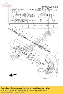 yamaha 5UGF510F1000 ball joint set - Bottom side