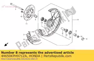 Honda 44650KPH971ZA sub da roda * nh364m * - Lado inferior