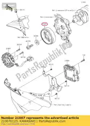 Here you can order the rotor zx600r9f from Kawasaki, with part number 210070123: