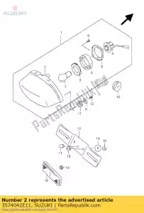 suzuki 3574042E11 lamp unit - Bottom side