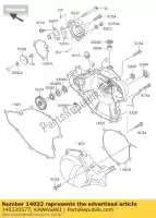 140320577, Kawasaki, couvercle-embrayage kx65adf kawasaki kx 65 2013 2014 2015 2016, Nouveau