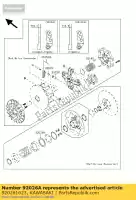 920261623, Kawasaki, spacer,high altitude kvf360-a1 kawasaki kvf 360 2003 2004 2005 2006 2007 2008 2009 2010 2011 2012 2013, New