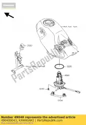 Qui puoi ordinare pompa-carburante klx125caf da Kawasaki , con numero parte 490400043: