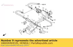 Here you can order the tube, reed valve from Honda, with part number 18602KRHD20: