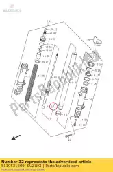 Aqui você pode pedir o peça, fechadura de óleo em Suzuki , com o número da peça 5119531E00: