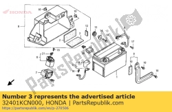 Honda 32401KCN000, Cable, starter battery, OEM: Honda 32401KCN000