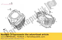 Qui puoi ordinare cilindro comp, rr da Honda , con numero parte 12110MM8680: