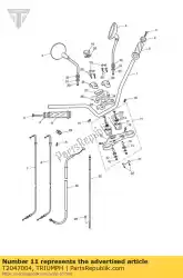 Qui puoi ordinare giogo assy superiore da Triumph , con numero parte T2047004: