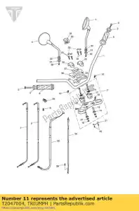 triumph T2047004 giogo assy superiore - Il fondo