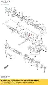 suzuki 2753142A00 entretoise, moteur s - La partie au fond