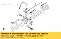 43459434000, Honda, écrou, réglage des freins honda cr mtx nx rf (d) rw (d) england s (f) netherlands xbr xl xlr xr 50 80 125 200 250 500 600 1983 1985 1986 1987 1988 1989 1990 1991 1992 1993 1994 1998 1999, Nouveau