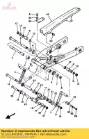 51L221840000, Yamaha, arbusto yamaha lc 4ce2 spain 214ce-352s1 rd srx tdr tzr 250 350 600 1985 1986 1987 1988 1989 1991, Novo