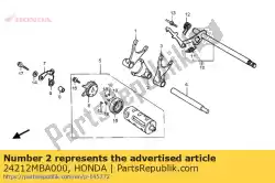 Qui puoi ordinare forcella, cambio centrale da Honda , con numero parte 24212MBA000: