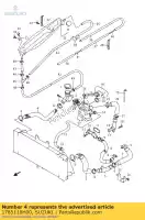 1785118H00, Suzuki, hose,radiator i suzuki gsf gsx 650 1250 2007 2008 2009 2010 2011 2012 2014, New