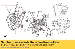 Here you can order the crankcase comp., r. From Honda, with part number 11100MEG030: