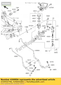 kawasaki 430950796 freno-freno, pinza freno bx250bef - Il fondo