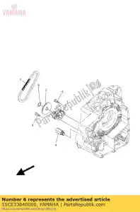 yamaha 1SCE33640000 circlip - Bottom side