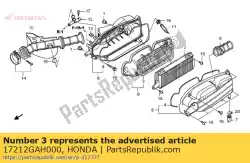 geen beschrijving beschikbaar op dit moment van Honda, met onderdeel nummer 17212GAH000, bestel je hier online: