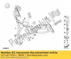 Here you can order the isa screw with washer - m8x20-u1-zns3 from BMW, with part number 22116775521: