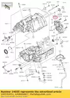 140550051, Kawasaki, engrenagem da caixa, transmissão er650db kawasaki  er-6f er-6n kle vulcan 650 2009 2010 2011 2012 2013 2014 2015 2016 2017 2018 2019 2020 2021, Novo