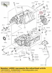 Here you can order the case-gear,transmission er650db from Kawasaki, with part number 140550051: