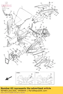 yamaha 904801261300 ilhó - Lado inferior