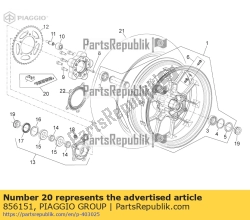 Aprilia 856151, Cadeia cpl conn.link, OEM: Aprilia 856151