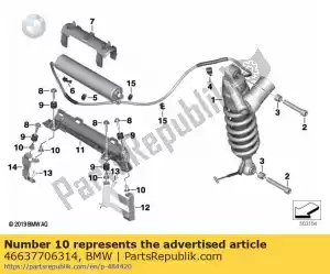 bmw 46637706314 socket with shoulder - di=6/l=14,5 - Bottom side