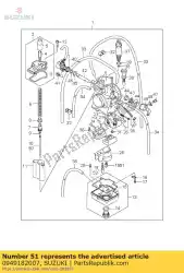 Qui puoi ordinare jet, principale da Suzuki , con numero parte 0949182007: