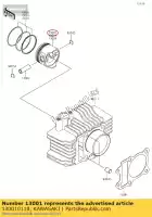 130010118, Kawasaki, moteur à pistons, std klx110caf kawasaki  klx 110 2010 2011 2012 2013 2014 2015 2016 2017 2018 2019 2020 2021, Nouveau