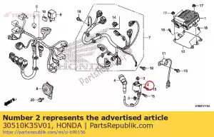 honda 30510K35V01 bobina comp., encendido - Lado inferior