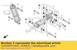 Tutaj możesz zamówić ko? Nierz b, amortyzowane rami? Od Honda , z numerem części 52464MY1000: